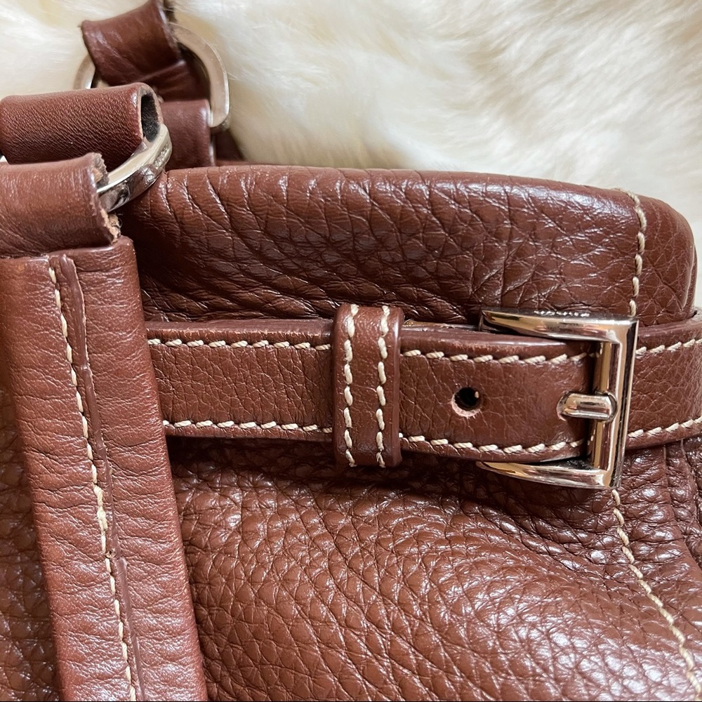 Gorgeous & Unique PRADA - Vitello Daino Buckle Tote Satchel w/authenticity cards - Picture 6 of 16